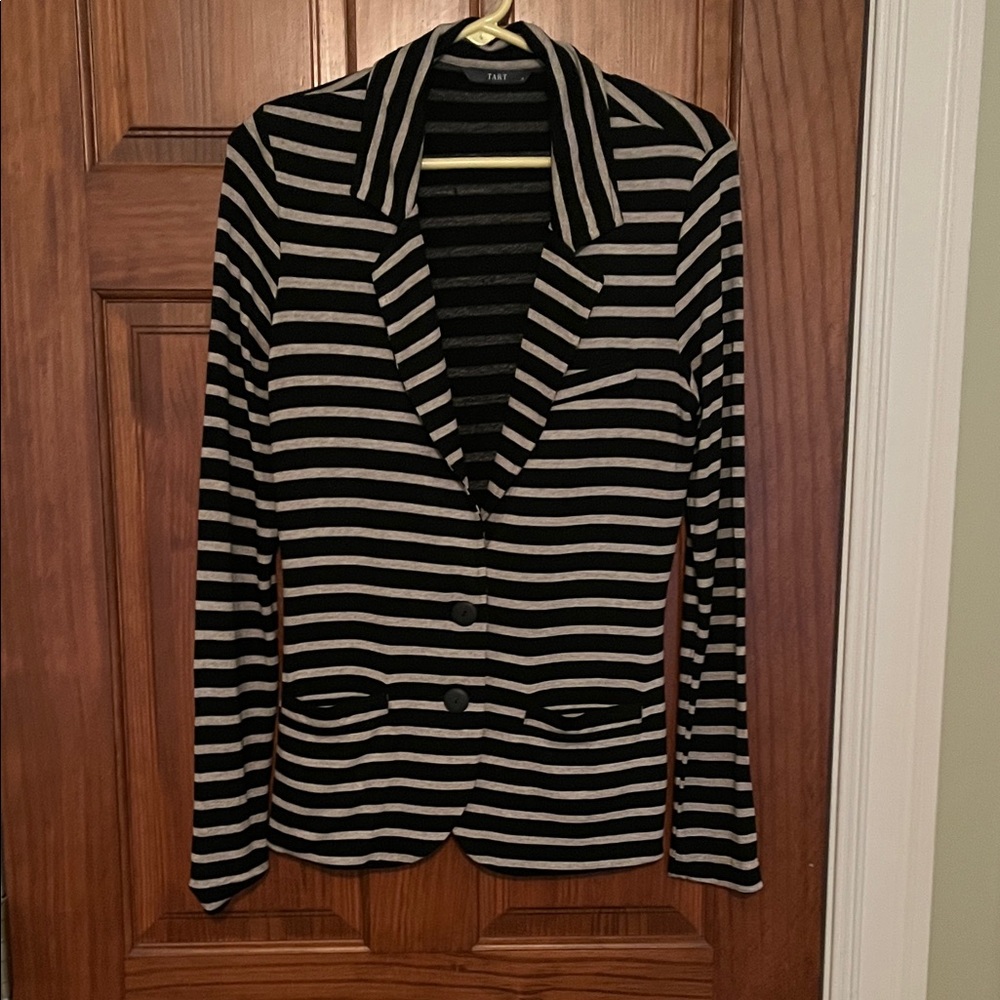 Women's Striped Blazer.